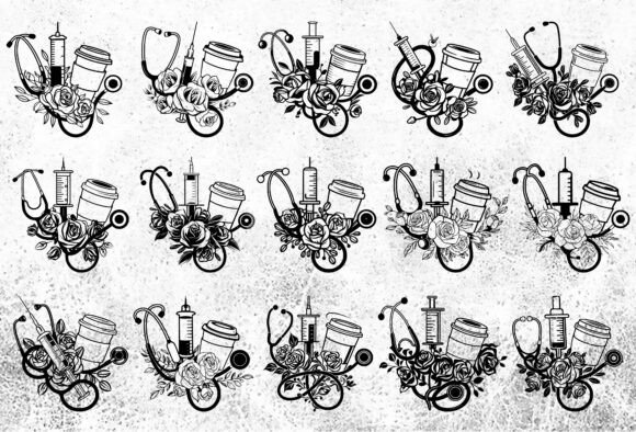 A Designer's Practical Review of the Stethoscope with Flowers SVG Bundle