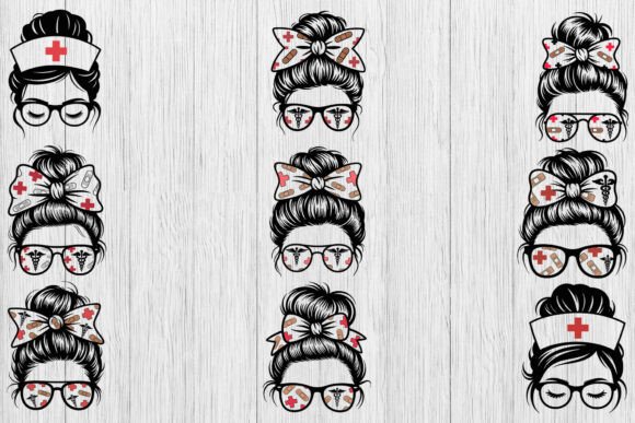 A Designer's Take on the Messy Bun Nurse Life SVG Bundle