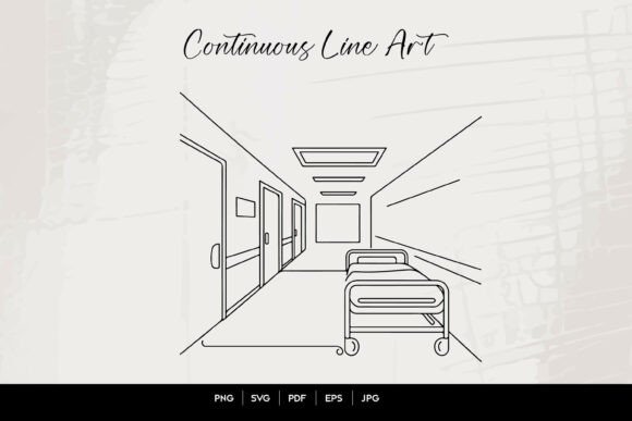 A Designer’s Take on Hospital Hallway Line Art