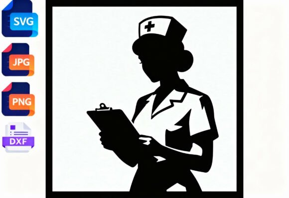 A Nurse Silhouette Design for Practical Embroidery