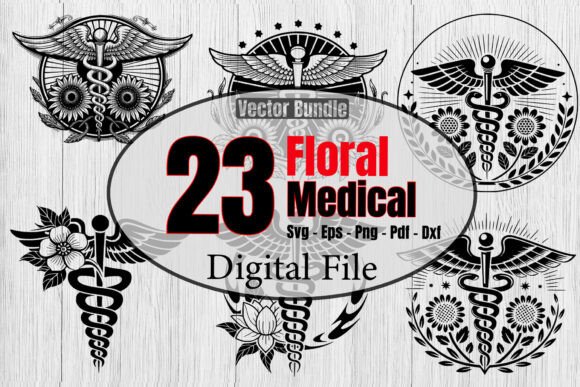 A Practical Review of the Floral Medical Symbol SVG Bundle