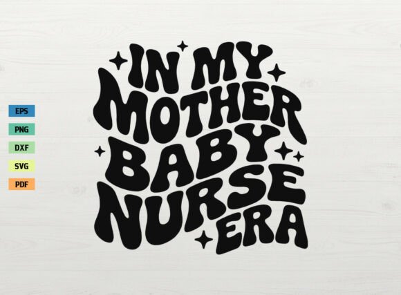A Retro Mother Baby Nurse Design: Charm with Character
