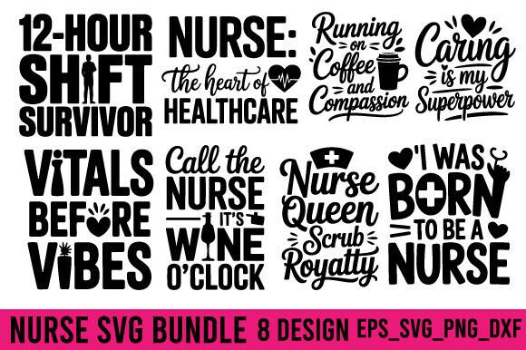 Nurse SVG Design Bundle: A Versatile Embroidery Collection