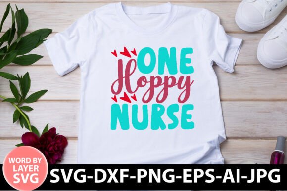 One Hoppy Nurse SVG: A Charming Design for Embroidery