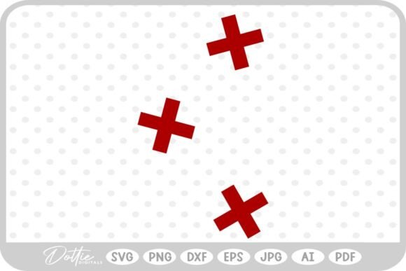 Red Crosses Medical ER Nurse SVG PNG DXF